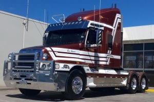 Freightliner in immaculate condition running Cost Effective Maintenance products