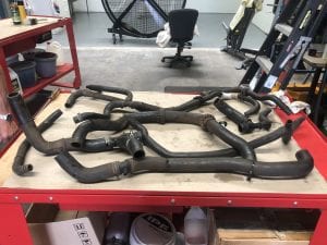 Vehicle radiator hoses kept in good condition with RMI-25 after 300,000km