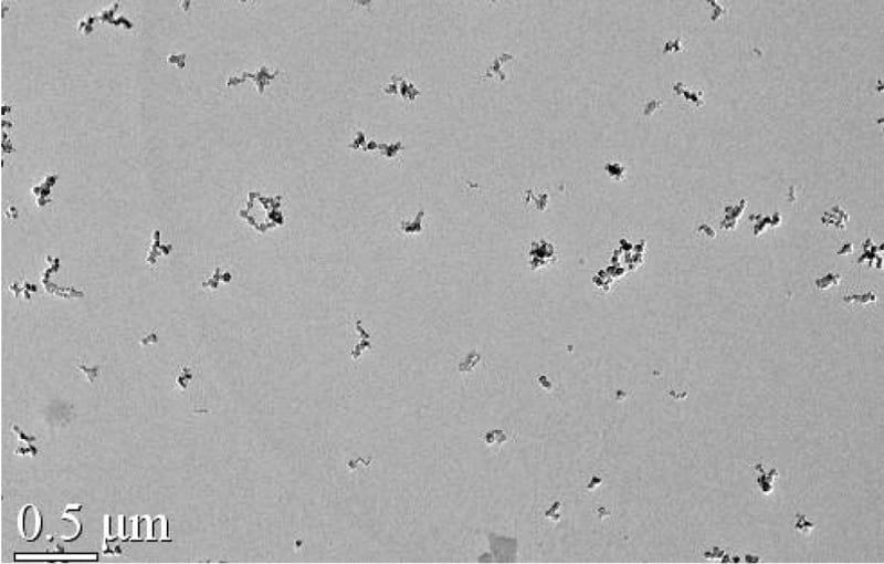 Soot_FTCtreated Soot particles from an engine treated with FTC Decarbonizer