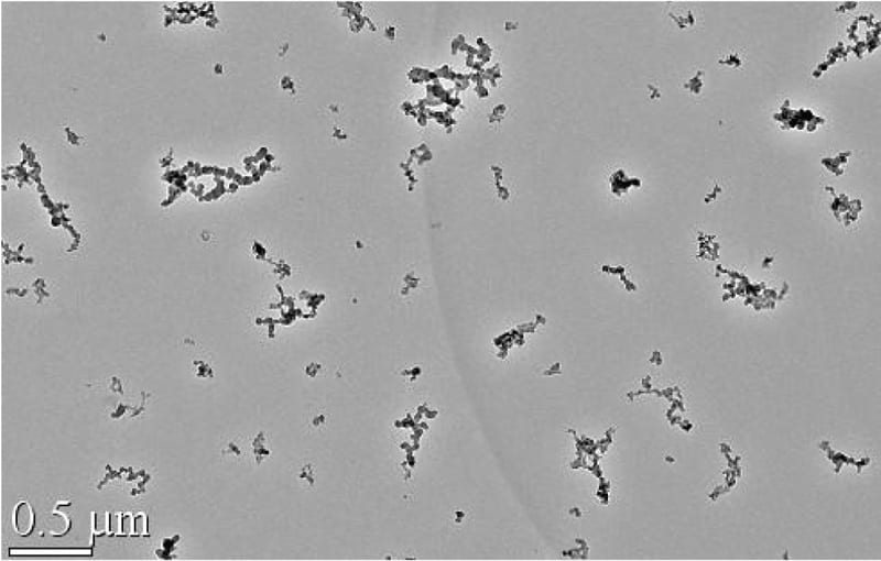 Soot_Untreated Soot Particles from an untreated engine