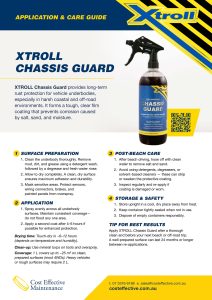XTROLL Chassis Guard print-friendly application guide PDF cover