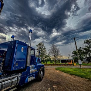 1994 Cummins-powered Detroit truck run by Aaron Fuller Transport