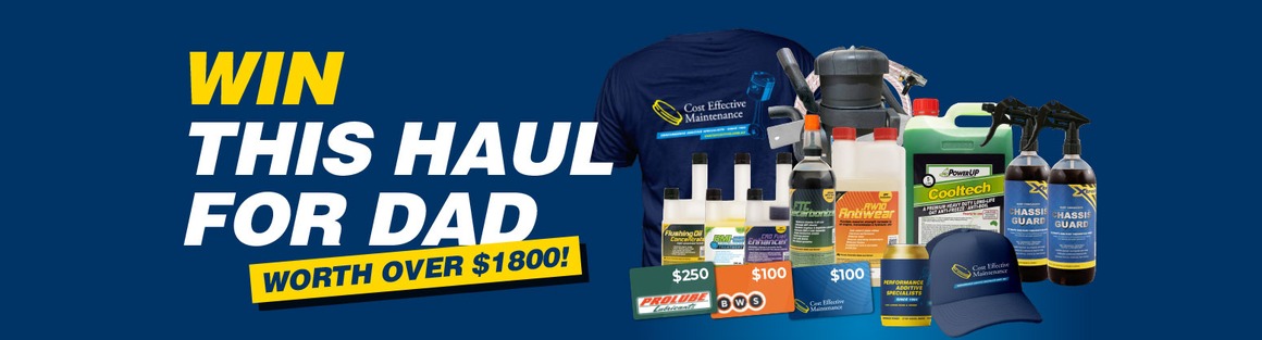 Win a Father's Day prize pack worth over $1800 from Cost Effective Maintenance